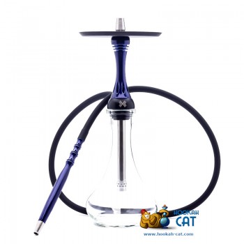 Кальян Alpha Hookah Model X Dark Blue (Альфа Хука Модель Х Синий Лаковый) - фото 1